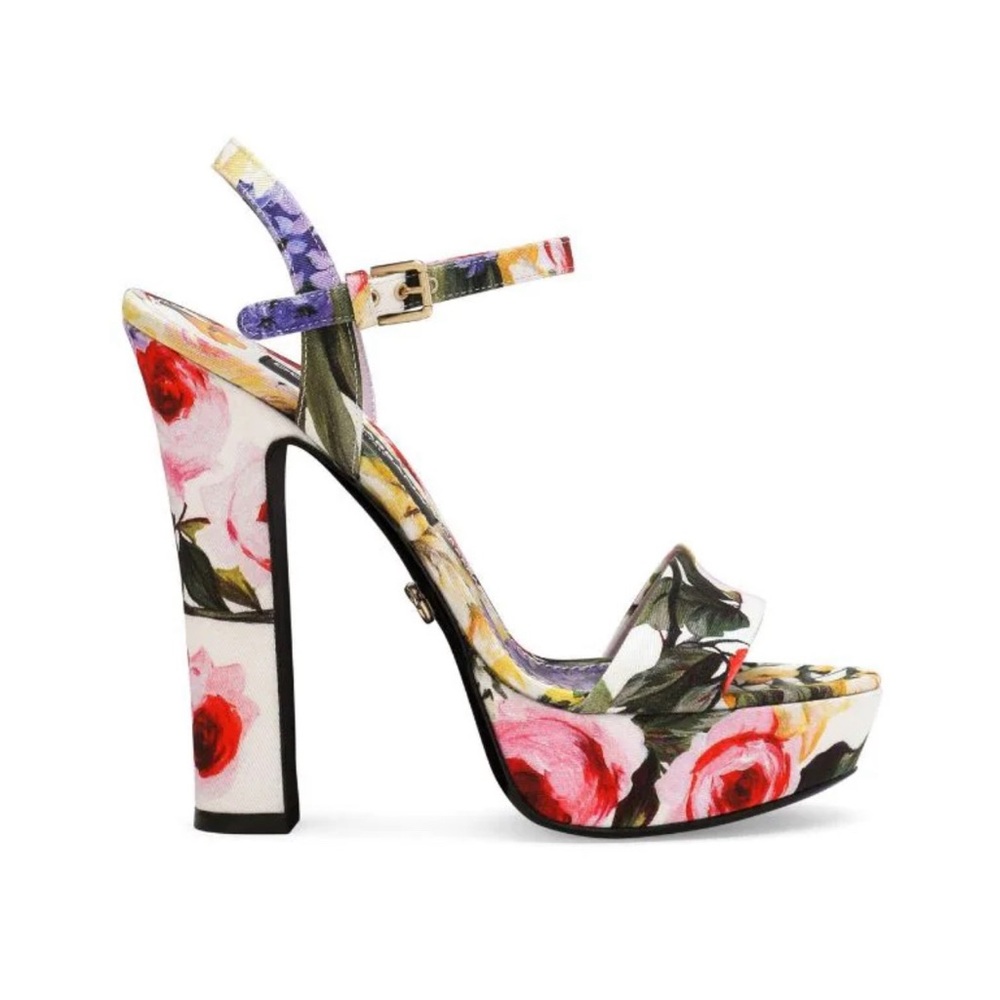 Dolce & Gabbana
Floral Cotton Platform Sandals